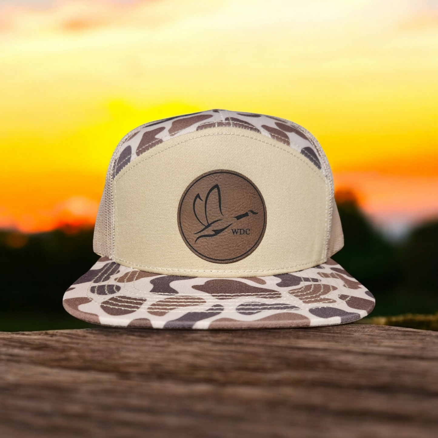 7 Panel Old School Camo Hat