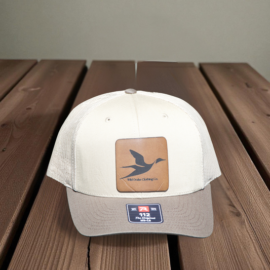 Brown Two Tone Patch Hat